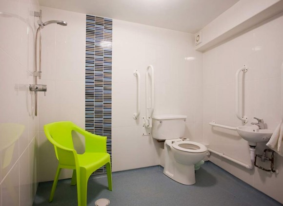 Wet room with Doc-M pack for disabled users. Wet room with Doc-M pack for disabled users.
