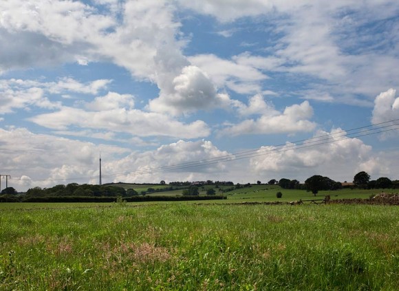 The Barn is situated next door to open countryside near Emley Moor in Huddersfield.